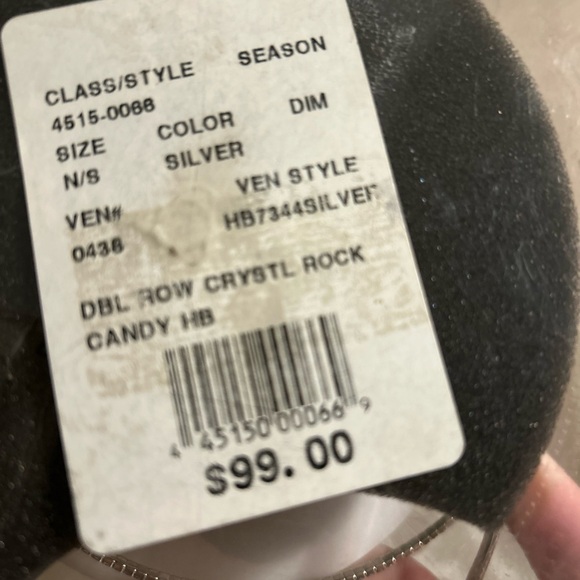 David’s Bridal Double Row Crystal Head Band - Picture 9 of 14